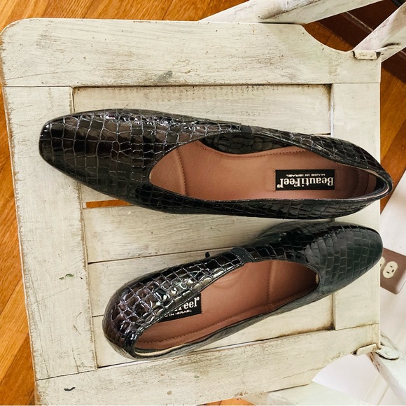 Beautifeet size 41 black patten leather heels - Picture 1 of 6